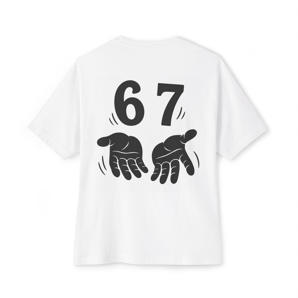 6-7 Boxy Oversized White Tee