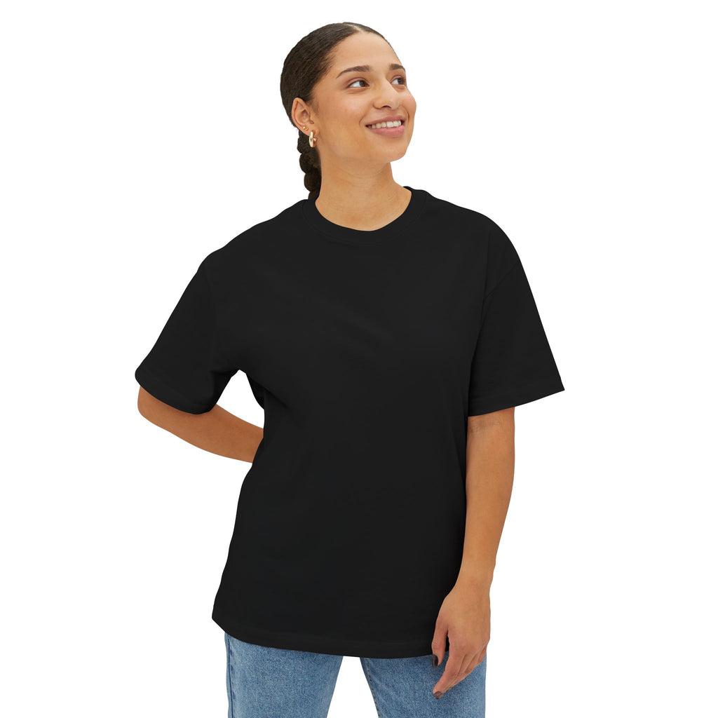 6-7 Boxy Oversized Black Tee