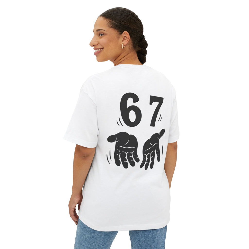 6-7 Boxy Oversized White Tee